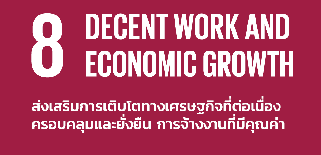 รวมภาพกิจกรรม SDGs 8 งานที่ดีและเศรษฐกิจที่เติบโต (Decent Work and Economic Growth)